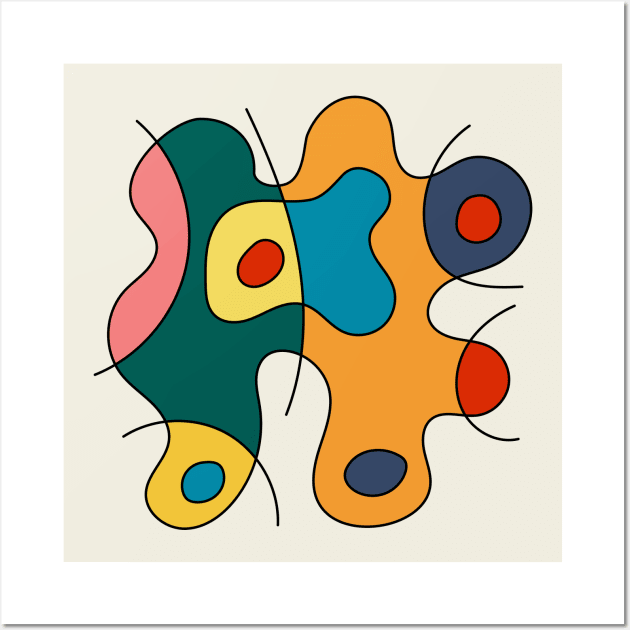 Surreal Amoeba #13 (Miro Inspired) Wall Art by n23tees